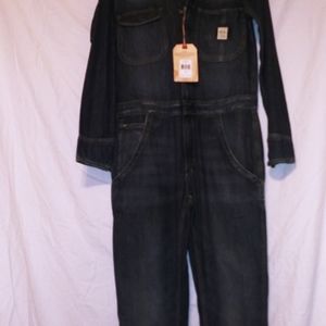Ladies denim boiler suit.
